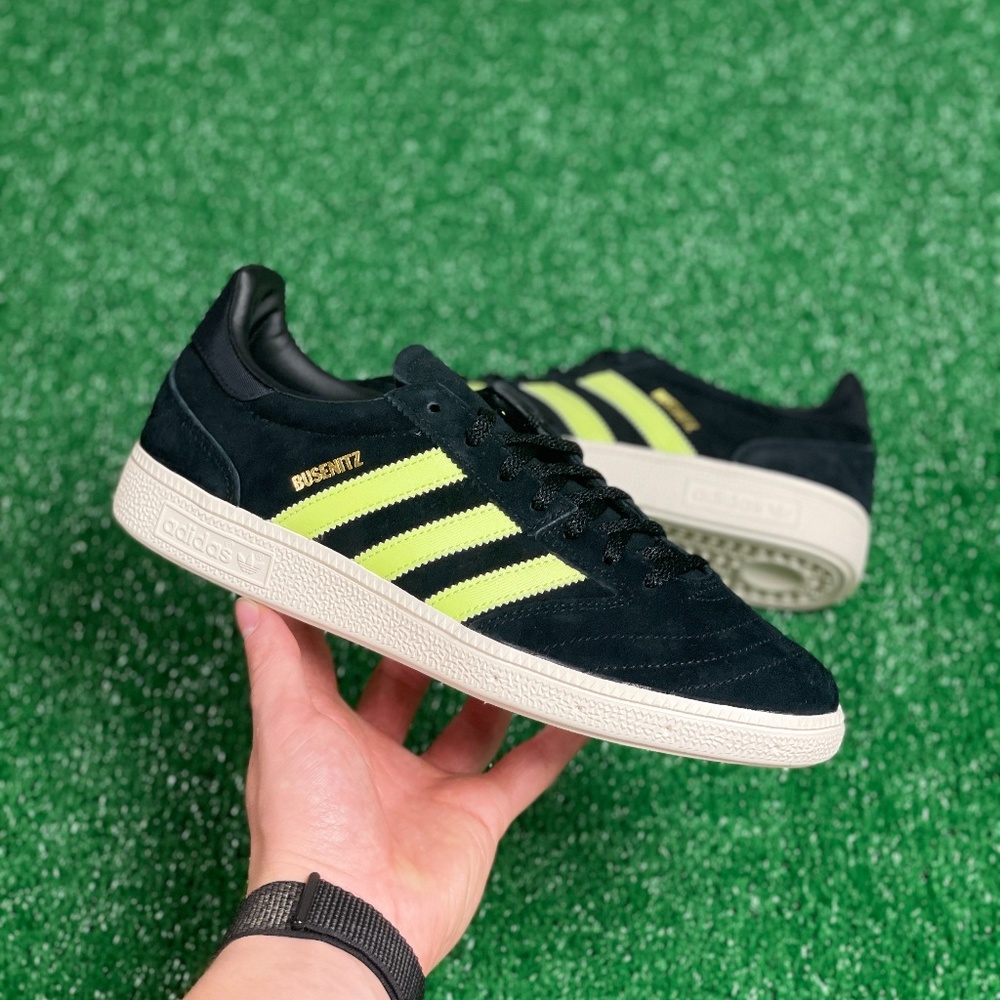 Adidas Busenitz Vintage Low Mens Casual Shoes Black Lime GW3121 NEW Size 8